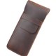 thumbnail image 1 of Estuche de cuero para bolígrafos Estuche para múltiples bolígrafos hecho a mano Estuche protector de cuero Crazy Horse Estuche grande para bolígrafos - Marrón, 1 of 4