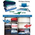 thumbnail image 3 of 14-Pack Combo: 10 XL Vacuum Seal Space Saver Bags + 4 Travel Organizers for Closets & Wardrobes, 3 of 9