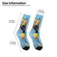 thumbnail image 2 of Uemuo Prague Ratter Dog in Bathtub Printed Kids Boys Socks Seamless Crew Socks Crazy Funny Athletic Sport Socks for Children, 2 of 6