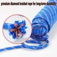 thumbnail image 4 of Wellmax Diamond Braid Nylon Rope, 3/8 inch by 50 Feet Blue Color, Heavy Duty, 4 of 7