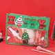 thumbnail image 1 of Juego de neceseres navideños transparentes - Organizador de artículos de tocador de viaje con bordado festivo de Papá Noel y árbol Un neceser de maquillaje, 1 of 5