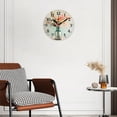 thumbnail image 3 of Round Analog Wall Clocks with Non-Ticking Sweep Movement,Battery Operated Clcoks Decorative for Home,Office-Baseball Surrounded By Fire And Smoke(14inch), 3 of 4