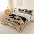 thumbnail image 2 of Catabedysis Rustic Camping Adventure Bedding,Camper Silhouette Print Duvet Cover Full For Boys,Multicolor,Light Gray Reversible,3-Piece,1 Duvet Cover and 2 Pillowcases, 2 of 6