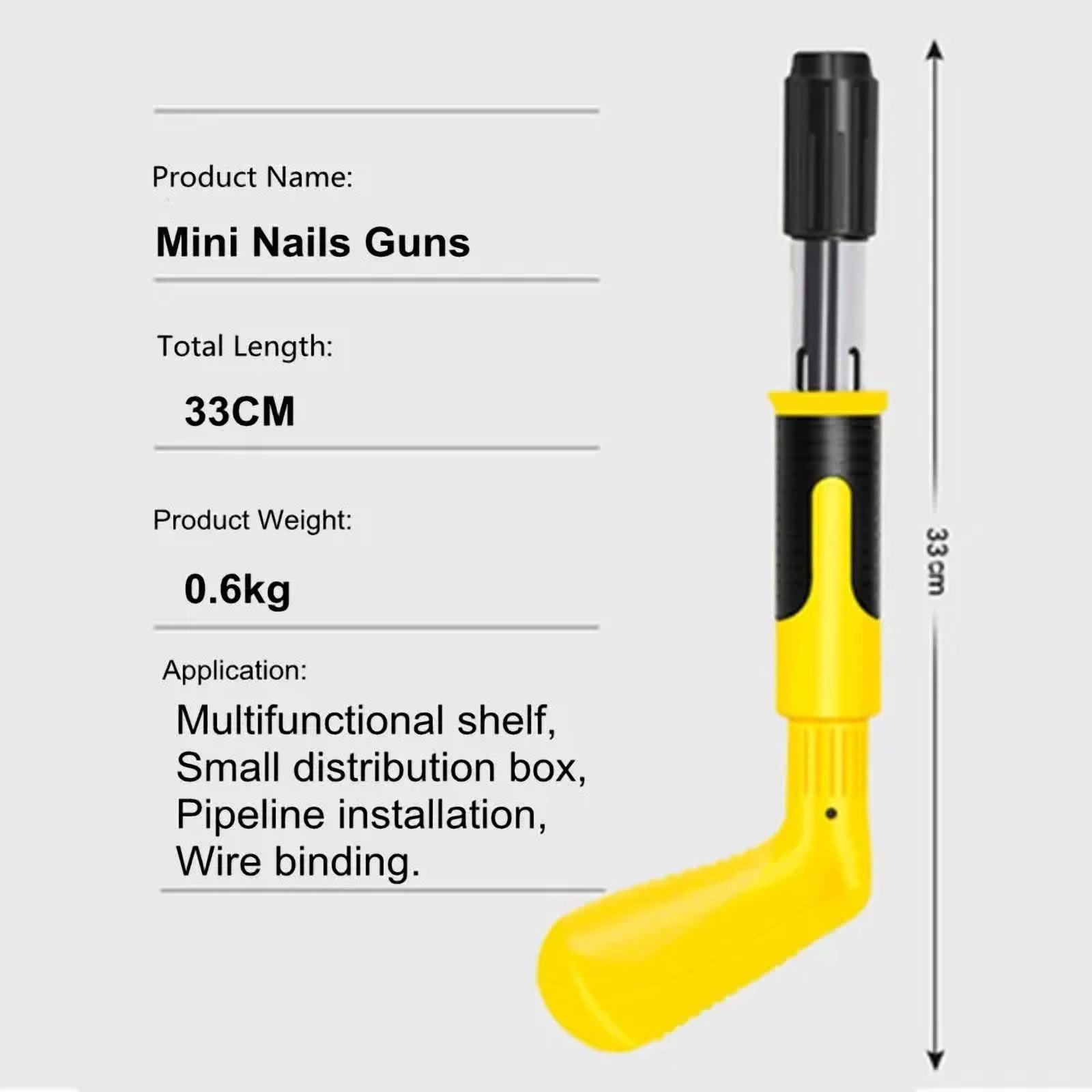 Low Noise Rivet Tool & Wire Slotting Device, Nail Gun for Home DIY - Quiet Installation Kit