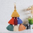 thumbnail image 4 of Tassel Keychain Fashion Multipurpose Key Ring Pendant Pom Pom Tassel Bag Charm, 4 of 7