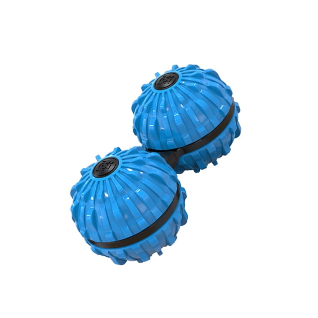 Bewildely Pelota de masaje siamesa, de mano de plástico, único, inteligente, EDC, masajeador de piernas y cuello para adultos, juguete Juguetes Azul