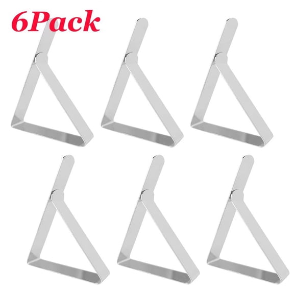 Tablecloth Clips -6 Pack Heavy Duty Picnic Table Clips, Stainless Steel Table Cloth Cover Clamps, Table Cloth Holders Ideal for Restaurant Picnics Marquees Weddings Graduation Party
