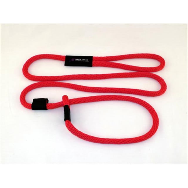 Soft Lines P20608RED Dog Slip Leash 0.37 In. Diameter By 8 Ft. - Red