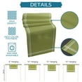 thumbnail image 5 of Solid Color Green Table Runner Home Wedding Decor Table Flag Mat Table Centerpieces Decoration Party Dining Long Tablecloth, 5 of 5