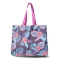 thumbnail image 2 of No Boundaries Women's Beach Wipeable Tote Bag, Navy Tropical, 2 of 4