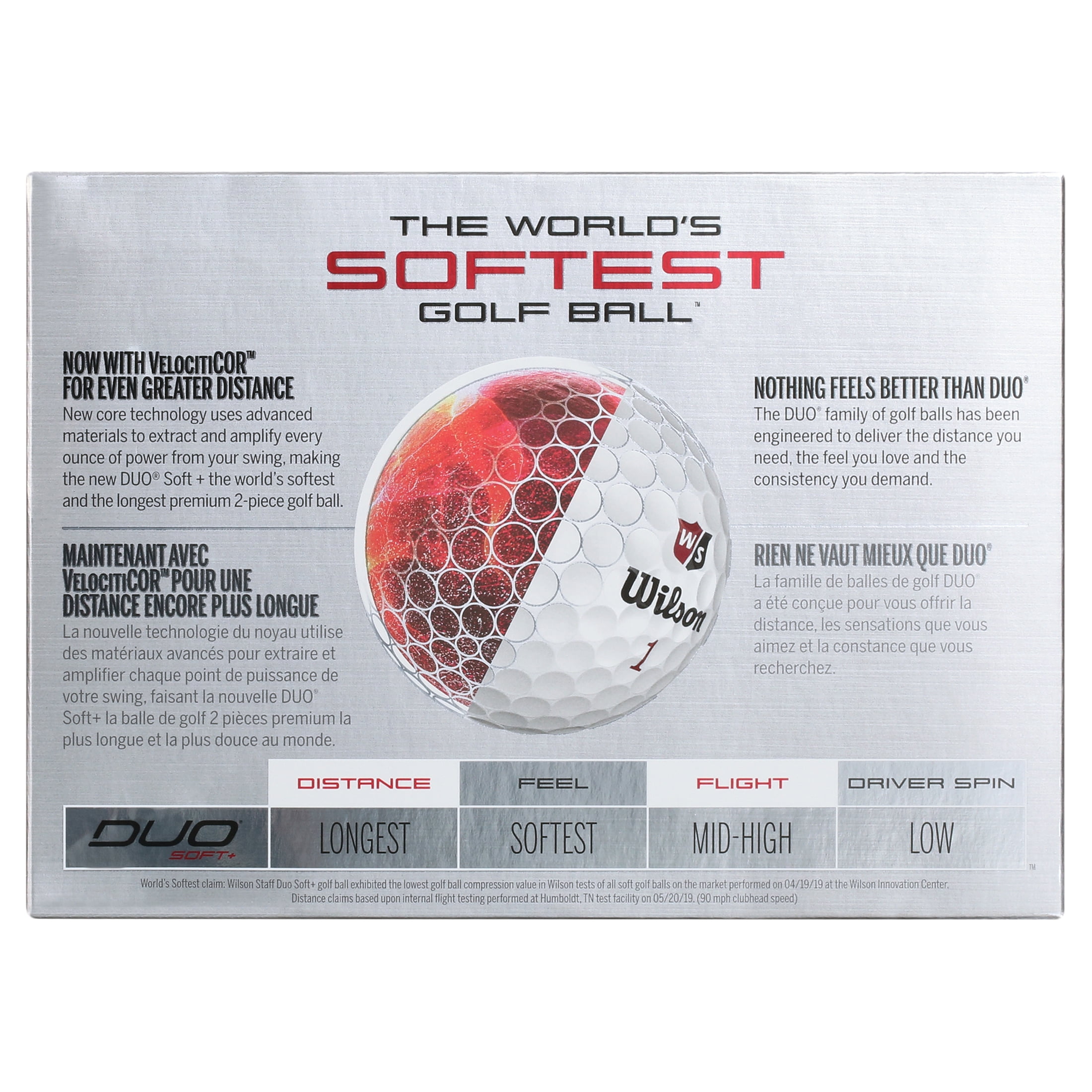 Wilson Staff Duo Soft + NFL Golf Balls White, Green Bay Packers