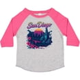 thumbnail image 3 of Inktastic San Diego Retro Sunset Skyline Boys or Girls Toddler T-Shirt, 3 of 5