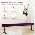 thumbnail image 4 of Infans 7.5 ft High and Low Gymnastics Beam w/3 Heights Heavy Duty Metal Legs & Wheels, 4 of 7