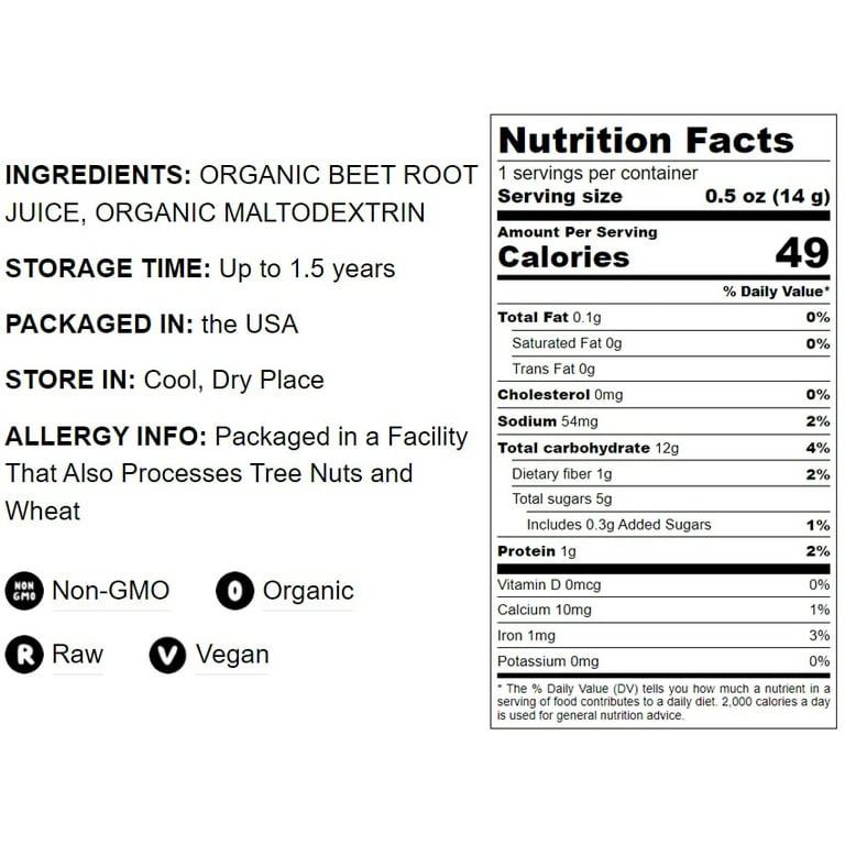 Organic Beet Root Juice Powder 20 Pounds Non GMO Vegan Raw