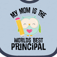 thumbnail image 4 of Inktastic School Principal Mom Boys or Girls Baby Bib, 4 of 4