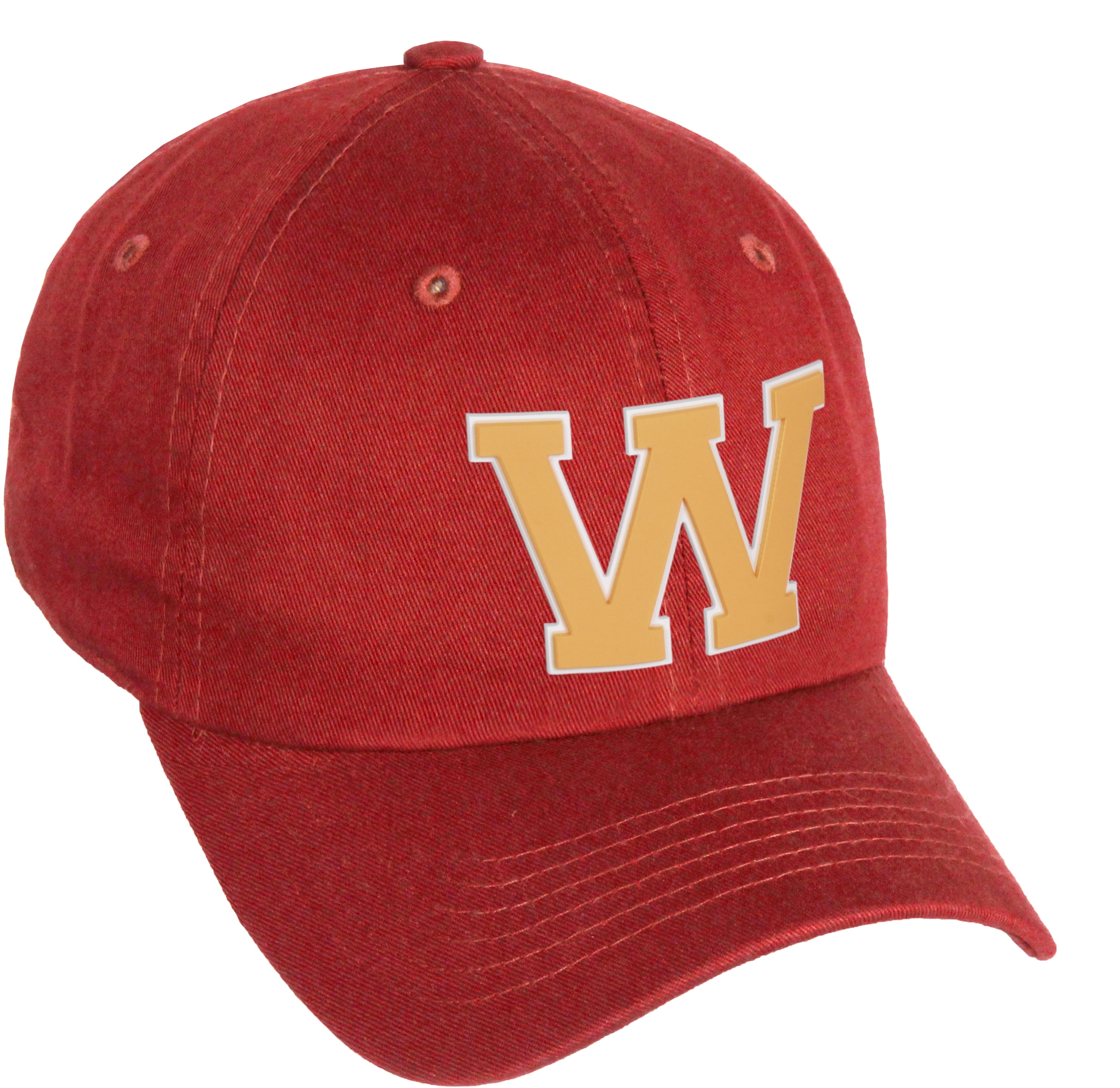 Daxton Classic 3D Varsity White Neon Orange Initial Letters Baseball