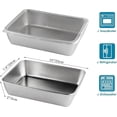 thumbnail image 3 of 3 Pack Stainless Steel Containers with Lids, Nested Food Storage Container, Stackable Freezer Food Containers, Meal Prep Containers for Refrigerator or Picnic, BBQ Party, Gym Lunch, Dishwasher Safe, 3 of 8