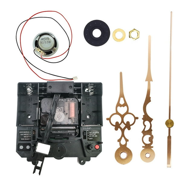 Wall Quartz Pendulum Clock Movement Mechanism with Long Shaft Music Box