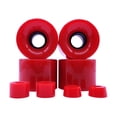 thumbnail image 2 of figatia 4 Pcs Skateboard Wheels Cruiser Wheels Replacement Smooth 60mm X 45mm 78A PU Longboard Wheels Scooter for Downhill Cruising Red, 2 of 8