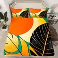 thumbnail image 2 of Homewish Female Men Retro Tree Leaves Full Size Sheets 4-Piece,Abstract Botanical Plants Breathable Bed Sheets,Vintage Aesthetic Lightweight Sheet Sets,Ultra Soft Home Decor, 2 of 7