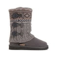 thumbnail image 3 of Muk Luks Women's Cheryl Faux Fur Lined Side Button Pattern Knit Boots, Wide Width Available, 3 of 10