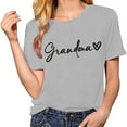 thumbnail image 2 of Grandma Shirts for Women Shirt Heart Printed Casual Short Sleeve Tee Top, 2 of 5