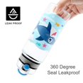 thumbnail image 5 of Home Tune Botella De Agua Para Niños De 23 Oz Para Niños Escolares Sin Bpa Tritan A Prueba De Fugas Tapa Abatible Asa De Transporte Fácil De Limpiar - Tiburón, 5 of 5