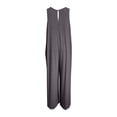 thumbnail image 4 of GILIGEGE Women's Summer Causal Jumpsuits Sleeveless Wide Leg Long Rompers V Neck Strap Loose Baggy Overalls Beach Jumpsuits with Pockets High Waisted Stylish Loose Jumpsuit Vest V Neck Wide Leg, 4 of 7