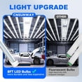 thumbnail image 4 of CNSUNWAY 8FT T8 LED Tube Lights, 50W 5000K Daylight 5400LM, Single Pin FA8 LED Bulbs Ballast Bypass, Clear Cover, 4-Pack, 4 of 7
