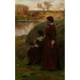 thumbnail image 3 of Charles Yardley Turner 13x18 Black Modern Framed Museum Art Print Titled - Expectation (1876), 3 of 5