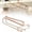 Rose Gold, variant on Wine Glass Holder, No Drilling Under Cabinet Stemware Rack Hanger, Rustproof Metal Hanging Goblet Storage Organizer, Space-Saving Glass Drying Holder for Bar Cabinet, Fits Champagne Glasses, Gold
