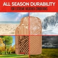 thumbnail image 4 of Motor Trend FlexTough Performance All Weather Rubber Car Floor Mats - 3 Piece Floor Mats Automotive Liners for Cars Truck SUV, Heavy-Duty Waterproof (Beige), 4 of 8