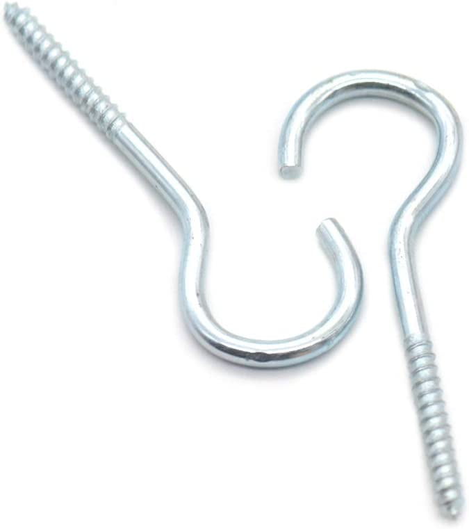 5 Pack 3/4 Inch Screw-In Eye Holes - Nickel Coated Metal Circular Hooks For Hanging, Crafts, And Storage