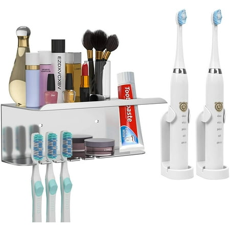 3-in-1 Toothbrush Holder, Electric Toothbrush Holder Family Set