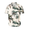 thumbnail image 4 of Njoeus Tee Shirts Mens Workout Shirts For Men Mens Hawaiian Shirts Palm Tree Floral Short Sleeve Button Up Shirts Men Big & Tall Casual Summer Beach Shirts Mens Clothing S-5Xl Funny Shirts Summer Savi, 4 of 5