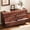 Walnut, variant on Alvantor 6 Drawer Dresser, 60" Wide Wooden Chest of Drawers, Fluted Dresser for Bedroom Walnut