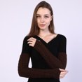 thumbnail image 6 of Yoyauz Women's Long Fingerless Gloves Arm Warm Knit Thumbhole Stretch, 6 of 6