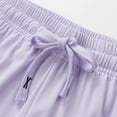thumbnail image 6 of Bloomae Women's Hiking Cargo Shorts Casual Drawstring Elastic Waist Quick Dry Lightweight Athletic Outdoor Shorts for Workout with Zipper Pockets Purple XXXL, 6 of 9