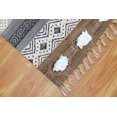 thumbnail image 6 of Casavani Brown Hand Block Printed Square Cotton Area Rugs for Bedroom and Living Room, Ourdoor Patio Rug 10x10 feet, 6 of 7