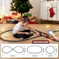 thumbnail image 4 of JoyStone Electric Train Set Toys for Boys with Smokes, Lights & Sound, Tracks, Toddler Model Train Set with Steam Locomotive Engine & Cargo Cars and Tracks, Christmas Toy Train for Kids, 4 of 8