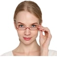 thumbnail image 6 of 3 Pairs Slim Pen Reading Glasses Small Tube Reader Spring Hinged Eyeglasses with Portable Clip Case +2.0, 6 of 6