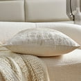 thumbnail image 2 of THE-TINOART Modern Luxury Champagne Gold Jacquard & Velvet Throw Pillow Cover 20x20 Inch Set of 1 Abstract Decorative Cushion Cover with Metallic Gold Foil for Sofa Couch Bedroom Living Room, 2 of 7