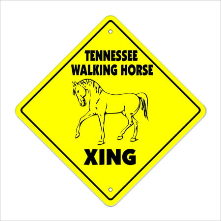 Tennessee Walking Horse Crossing Sign Zone Xing | Indoor/Outdoor | 12