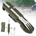 thumbnail image 4 of Multifunctional Stainless Steel Flatware Rustproof Food Grade Safety Cutlery for Camping Hiking, 4 of 5