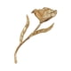 thumbnail image 5 of Broche grande de metal con flor grande para mujer, accesorios creativos de moda. dorado, 5 of 9