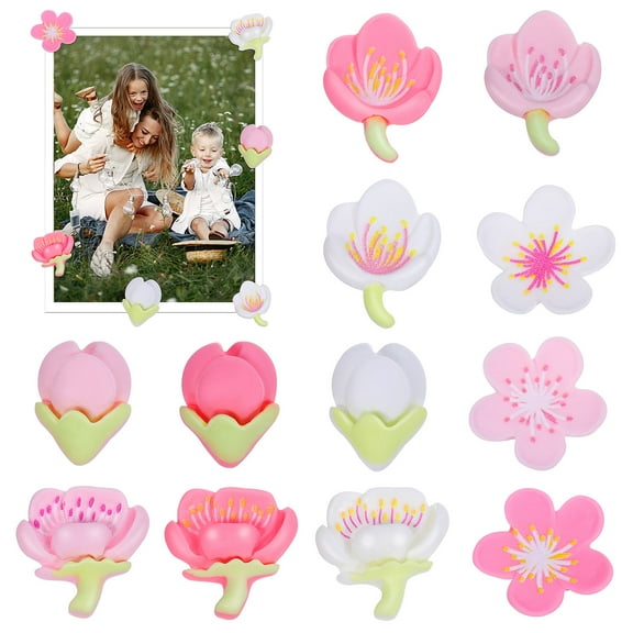 Ksllory 12Pcs Fridge Magnets Aesthetic Design Cute Small for Metal Surfaces 0.86X0.83X0.20in