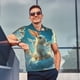 thumbnail image 4 of Fotbe Cute Angel Winged Rabbit Camiseta Polo de Golf para Hombre con Estampado – Camisa Deportiva Transpirable con Cuello Abotonado-Small, 4 of 6