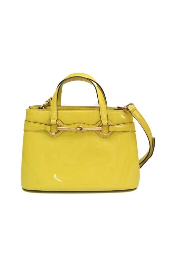 Pre-Owned Gucci Horsebit CHINA EXCLUSIVE 371925 Women's Patent Leather Handbag,Shoulder Bag...