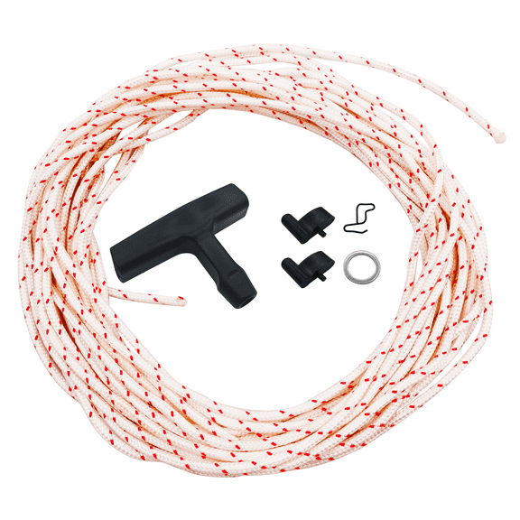 3mm Pull Cord for Stihl Recoil Starter Rope Husqvarna Echo Homelite Ryobi Craftsman Briggs and Stratton Lawn Mower String Trimmer Chainsaw Weed Eater Brush Cutter Engine Starter Handle kit, 10 Meter