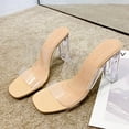 thumbnail image 3 of zttd women clear slippers sandals summer shoes transparent pumps jelly high heels women's slipper a, 3 of 9